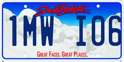 SD license plate 1MWI06