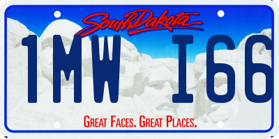 SD license plate 1MWI66