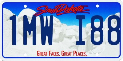 SD license plate 1MWI88