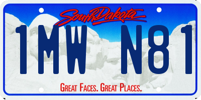SD license plate 1MWN81