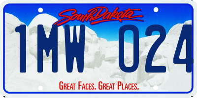 SD license plate 1MWO24