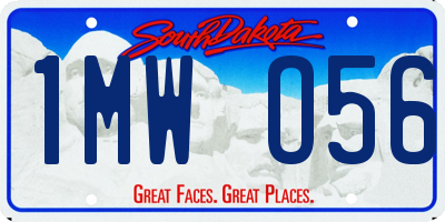SD license plate 1MWO56