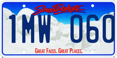 SD license plate 1MWO60