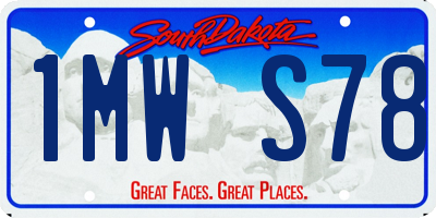 SD license plate 1MWS78