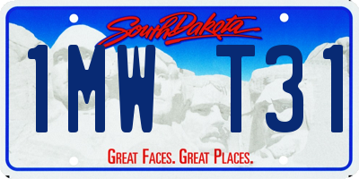 SD license plate 1MWT31
