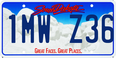 SD license plate 1MWZ36