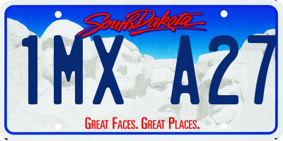 SD license plate 1MXA27