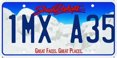 SD license plate 1MXA35