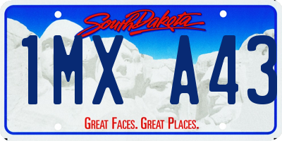 SD license plate 1MXA43