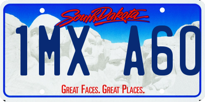 SD license plate 1MXA60