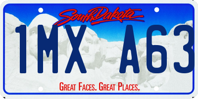 SD license plate 1MXA63