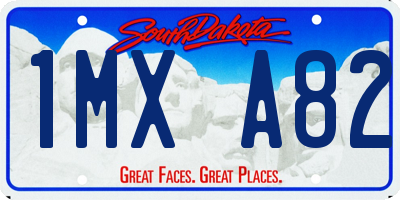 SD license plate 1MXA82