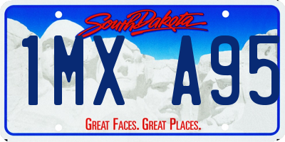 SD license plate 1MXA95