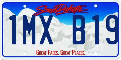 SD license plate 1MXB19
