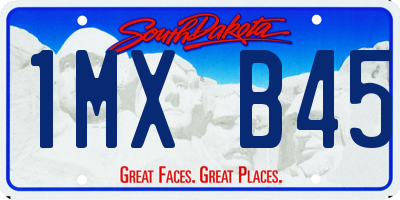 SD license plate 1MXB45
