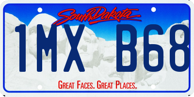 SD license plate 1MXB68