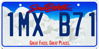 SD license plate 1MXB71