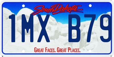 SD license plate 1MXB79