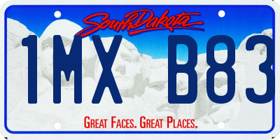 SD license plate 1MXB83
