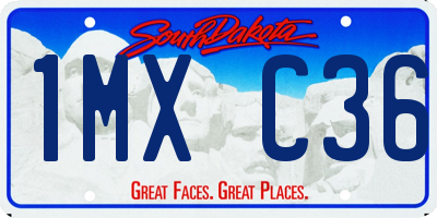 SD license plate 1MXC36