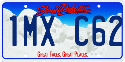 SD license plate 1MXC62