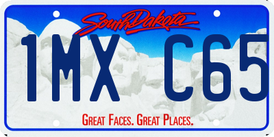 SD license plate 1MXC65