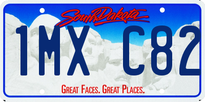 SD license plate 1MXC82