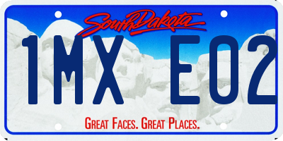 SD license plate 1MXE02