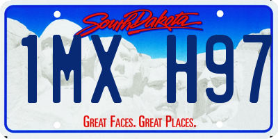 SD license plate 1MXH97