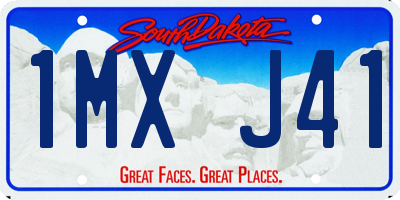 SD license plate 1MXJ41