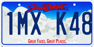 SD license plate 1MXK48
