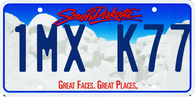 SD license plate 1MXK77