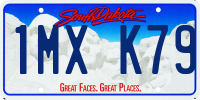 SD license plate 1MXK79