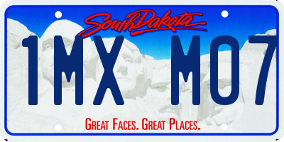SD license plate 1MXM07