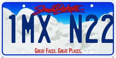 SD license plate 1MXN22