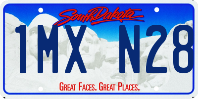 SD license plate 1MXN28