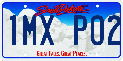 SD license plate 1MXP02