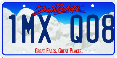SD license plate 1MXQ08