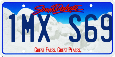SD license plate 1MXS69