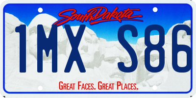 SD license plate 1MXS86