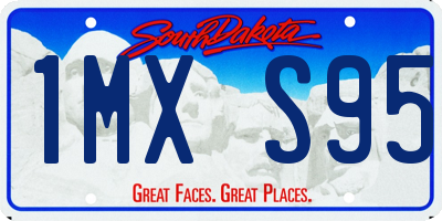 SD license plate 1MXS95