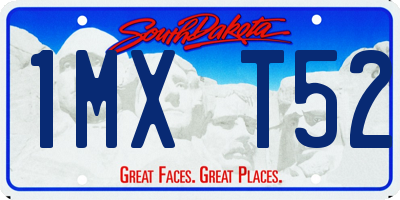 SD license plate 1MXT52