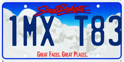 SD license plate 1MXT83