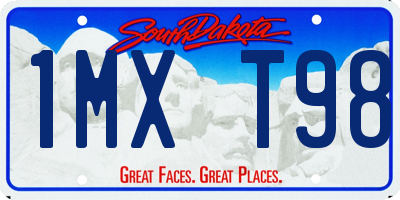 SD license plate 1MXT98