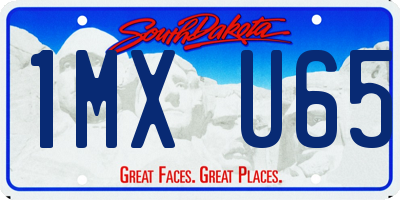 SD license plate 1MXU65