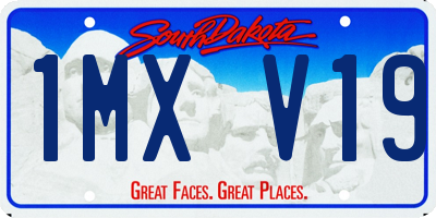 SD license plate 1MXV19