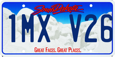 SD license plate 1MXV26