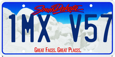 SD license plate 1MXV57