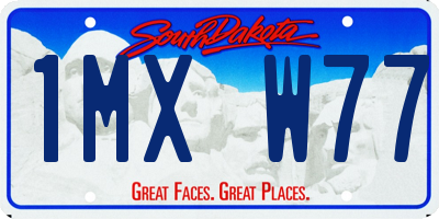SD license plate 1MXW77