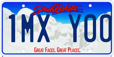 SD license plate 1MXY00